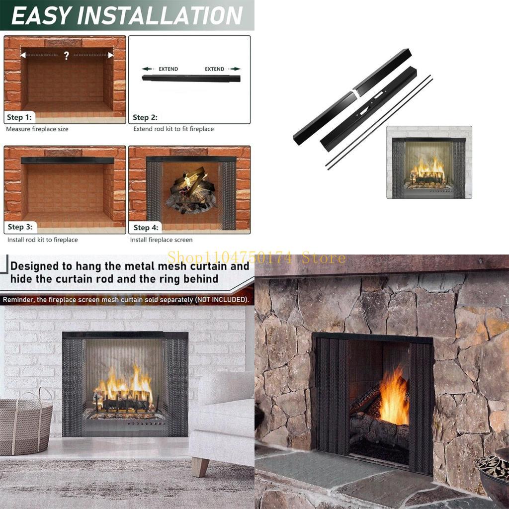 Screen Top Mesh - Durable Metal Rod Set Convenient and